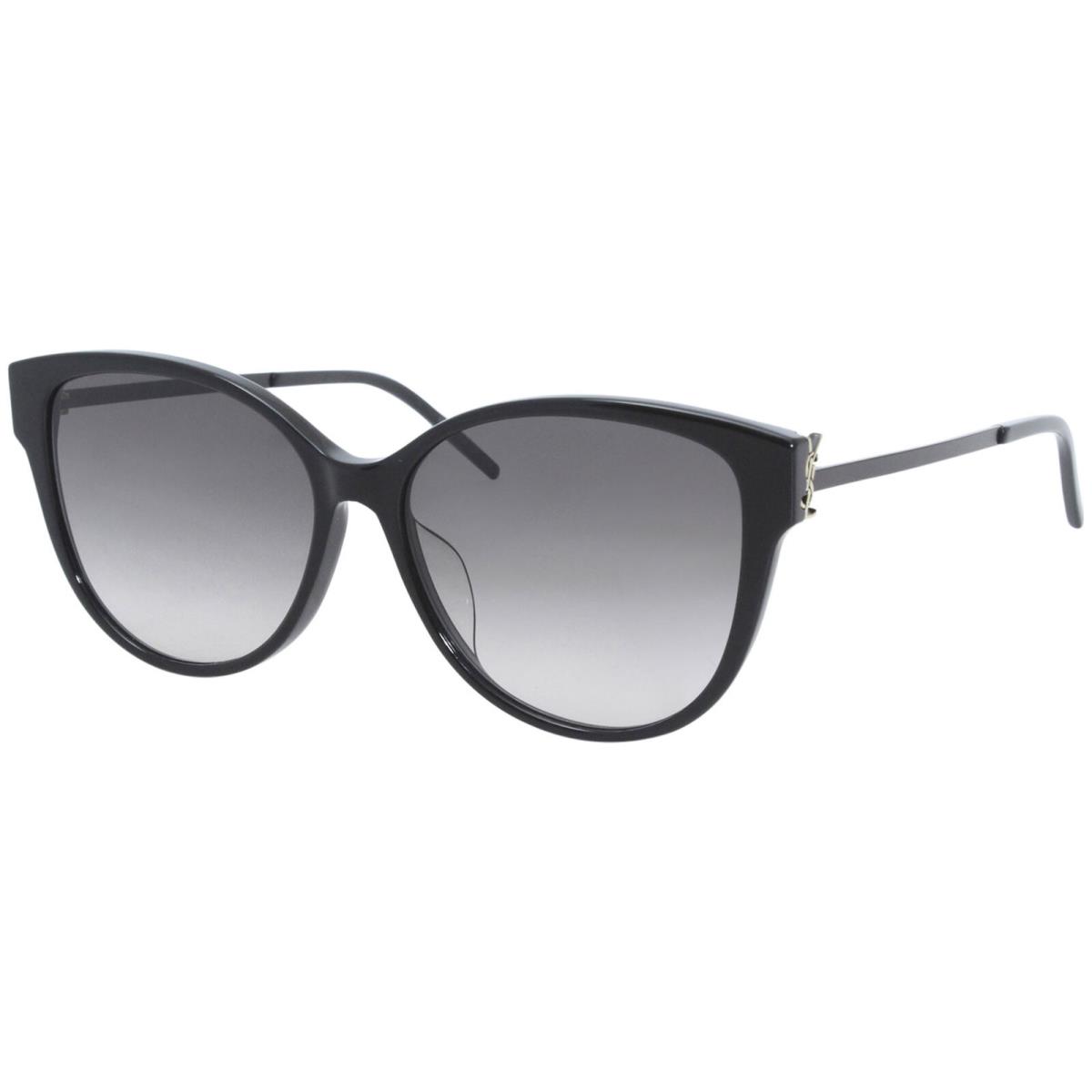 Saint Laurent Monogram SLM48S-A 002 Sunglasses Black/smoke Gradient Lens 56-mm