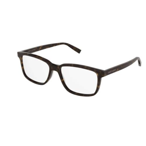 Saint Laurent SL 458 005 Havana Full-rim Rectangle Unisex Eyeglasses