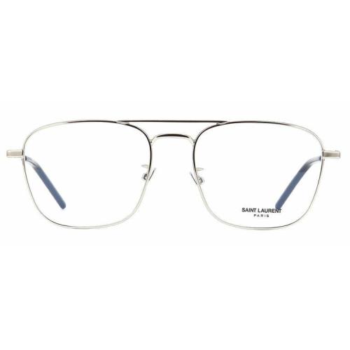 Saint Laurent SL 309 Opt 005 Silver Square Unisex Eyeglasses