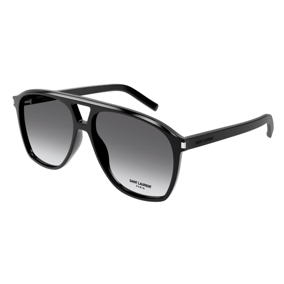 Saint Laurent SL 596 Dune 006 Black/gradient Grey Browline Women`s Sunglasses
