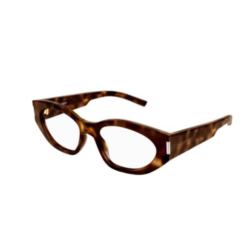 Saint Laurent SL 638 Opt 003 Havana Oval Women`s Eyeglasses