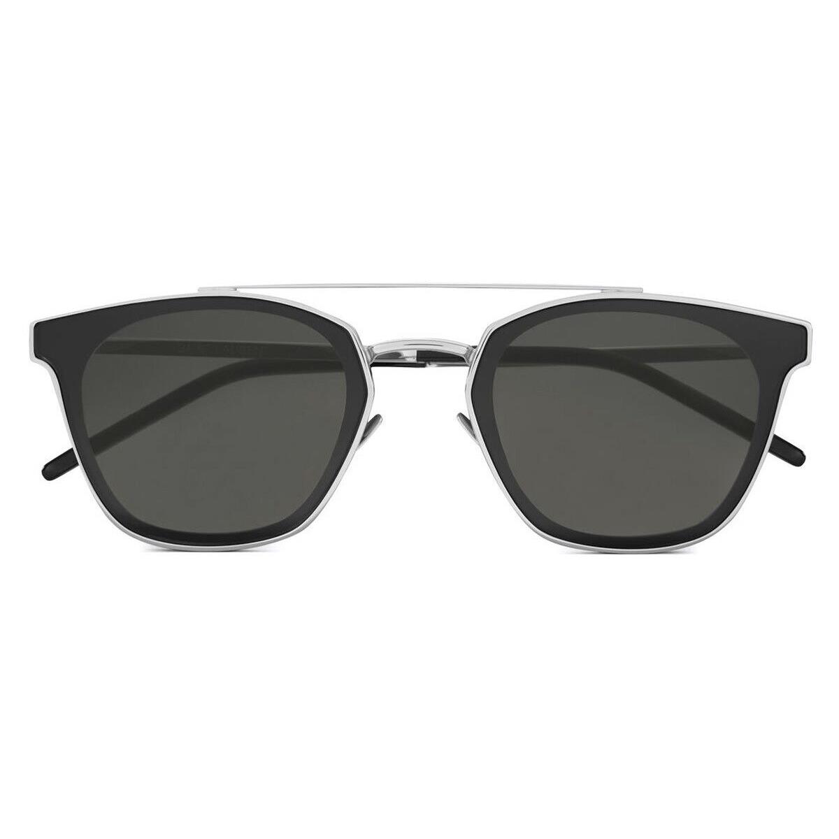 Saint Laurent SL 28 Metal Sunglasses Silver Grey AR 61mm