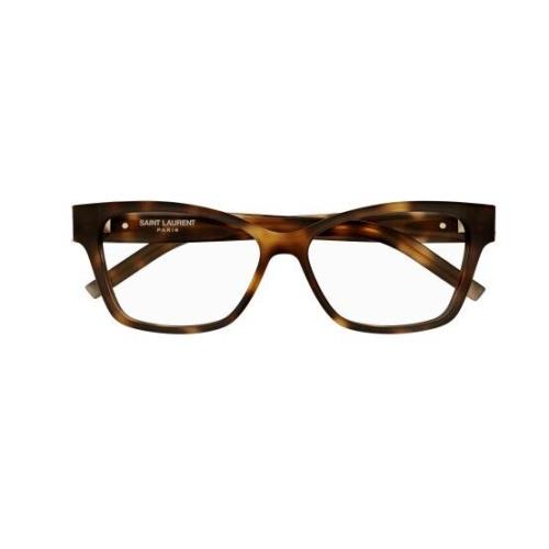 Saint Laurent SL M116 002 Havana/transparent Cat-eye Women`s Eyeglasses