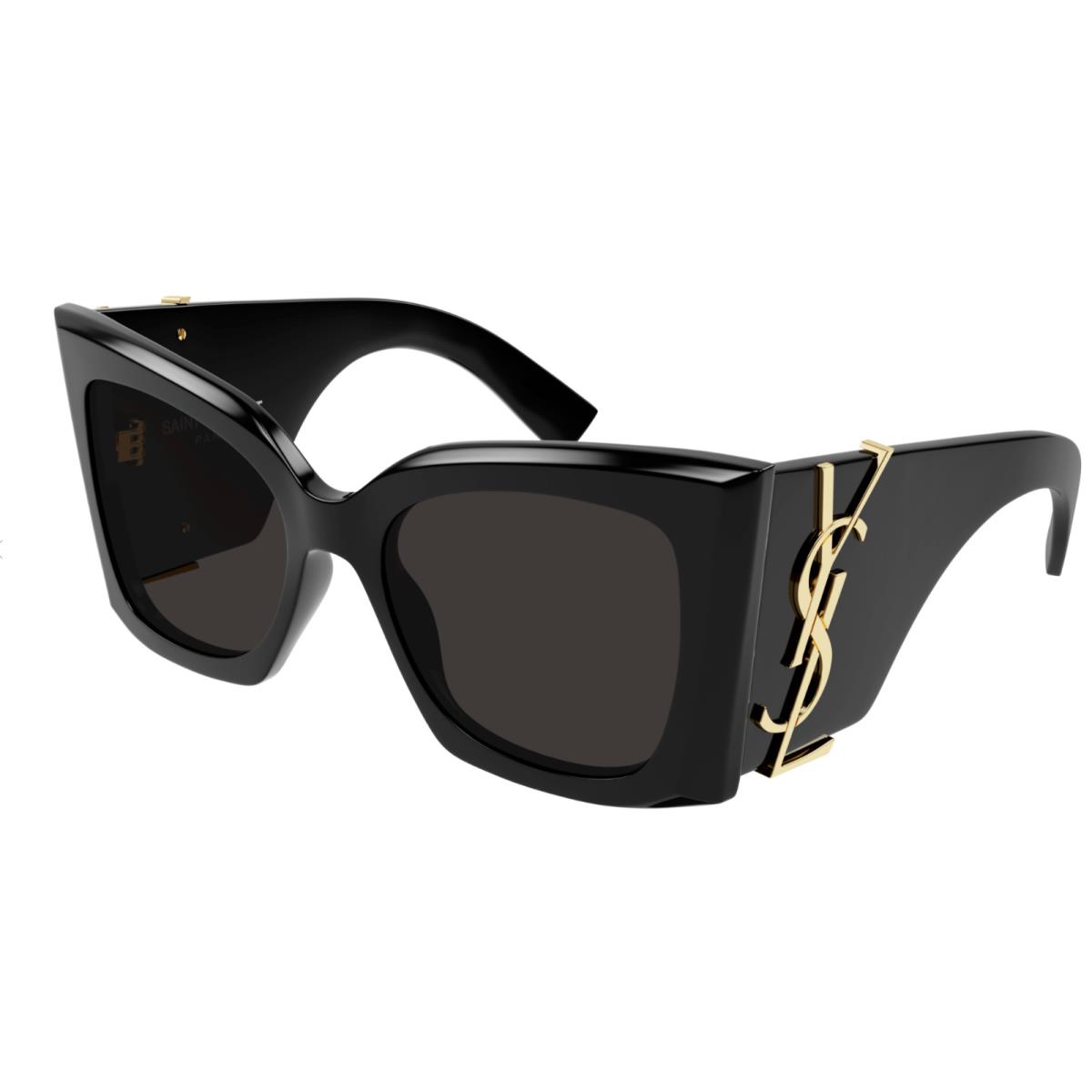 Saint Laurent SL M119 BLAZE-001 Black Cat Eye Women`s Sunglasses - Frame: Black, Lens: Black