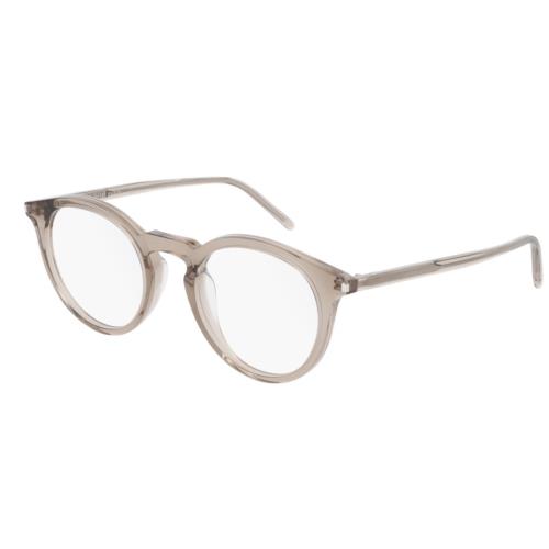 Saint Laurent SL 347 004 Brown Round Unisex Eyeglasses