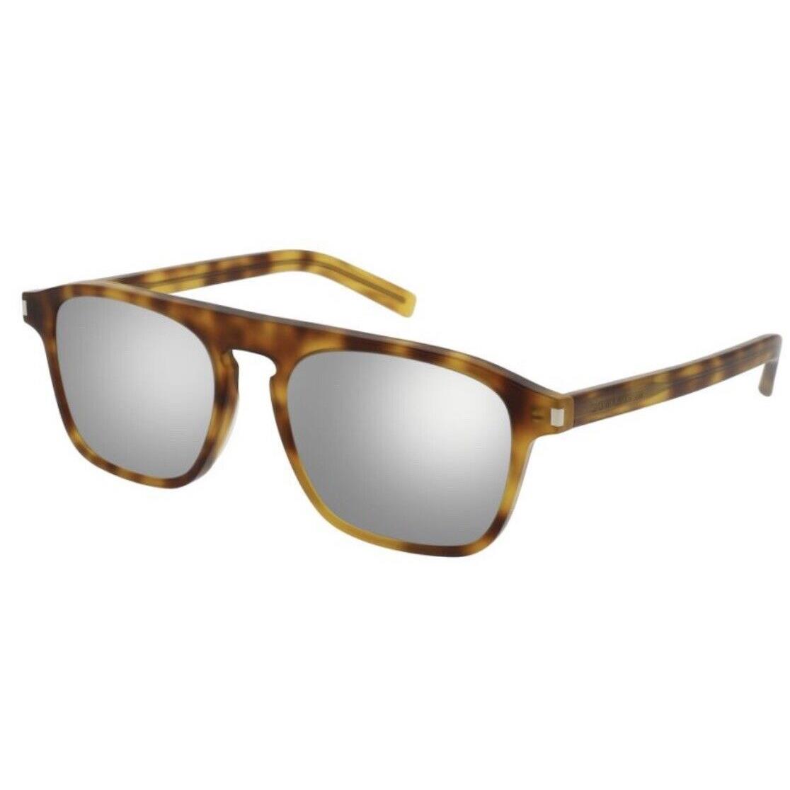 Saint Laurent Mens Sunglasses Silver Lenses