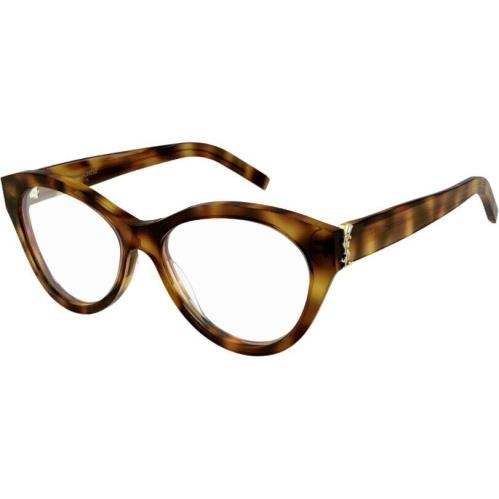 Saint Laurent SL M96-003 Havana Round Women Eyeglasses