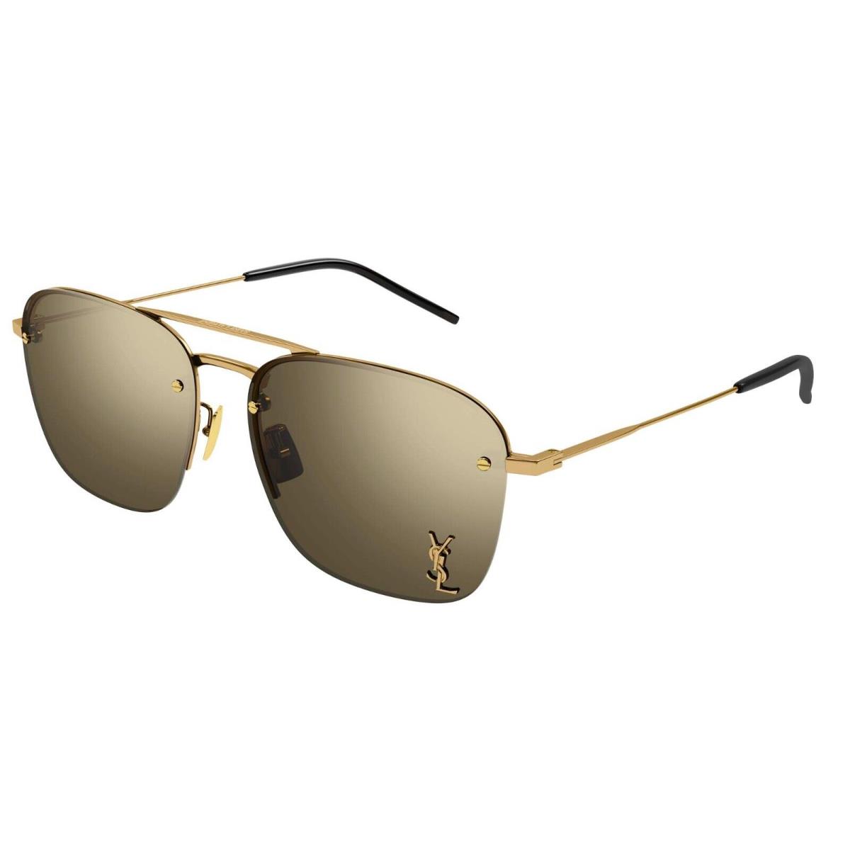 Saint Laurent SL 309 M Bronze/brown Gold Shaded Mirrored 008 Sunglasses