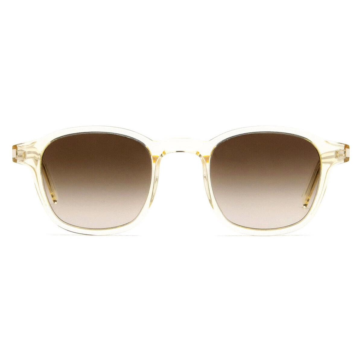 Saint Laurent SL 549 Slim Sunglasses Yellow Brown Gradient 47