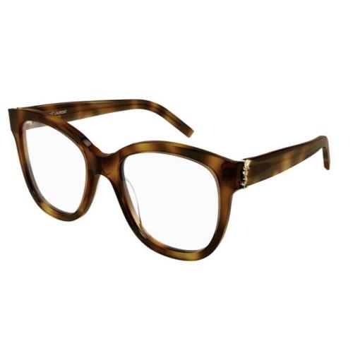 Saint Laurent SL M97-003 Havana Oversized Square Women Eyeglasses