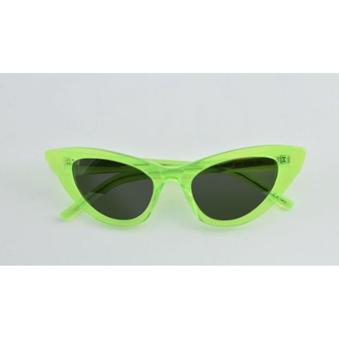 Saint Laurent Green Lily Cat-eye Tinted Sunglasses SL 213