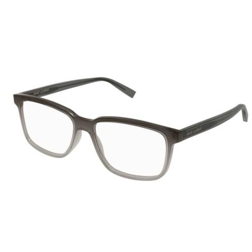 Saint Laurent SL 458 008 Dark Grey-grey Gradient Rectangle Unisex Eyeglasses