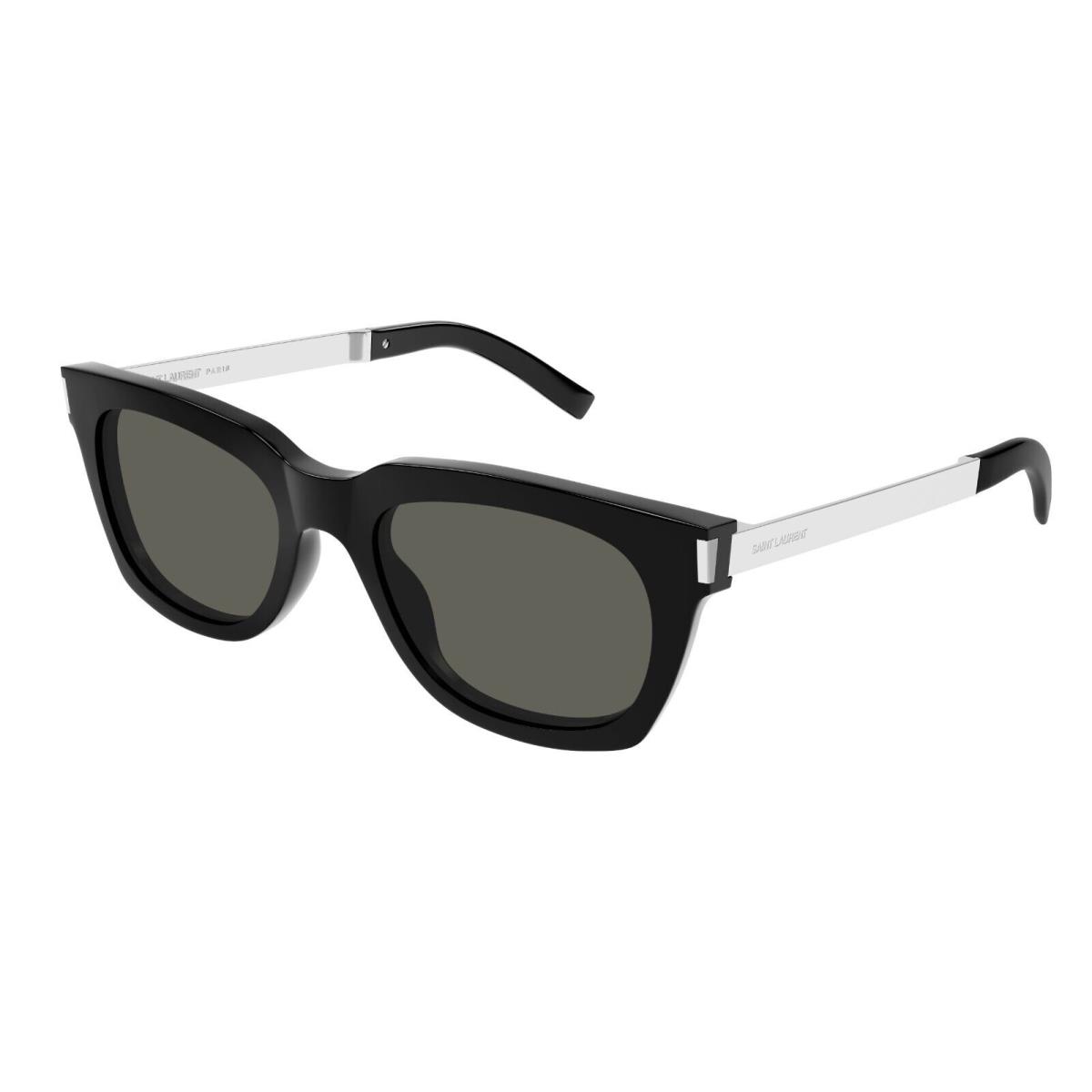 Saint Laurent SL 582 Black with Silver/grey 001 Sunglasses