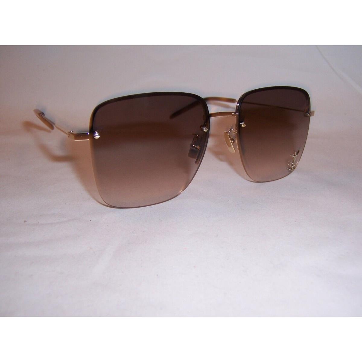 Saint Laurent Sunglasses SL 312M 008 Gold/brown 58mm 312