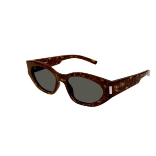 Saint Laurent SL 638 002 Havana / Grey Cat Eye Women`s Sunglasses