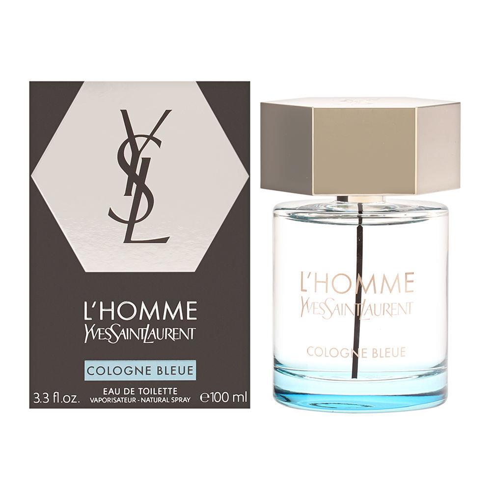 L`homme Cologne Bleue by Yves Saint Laurent For Men 3.3 oz Edt Spray