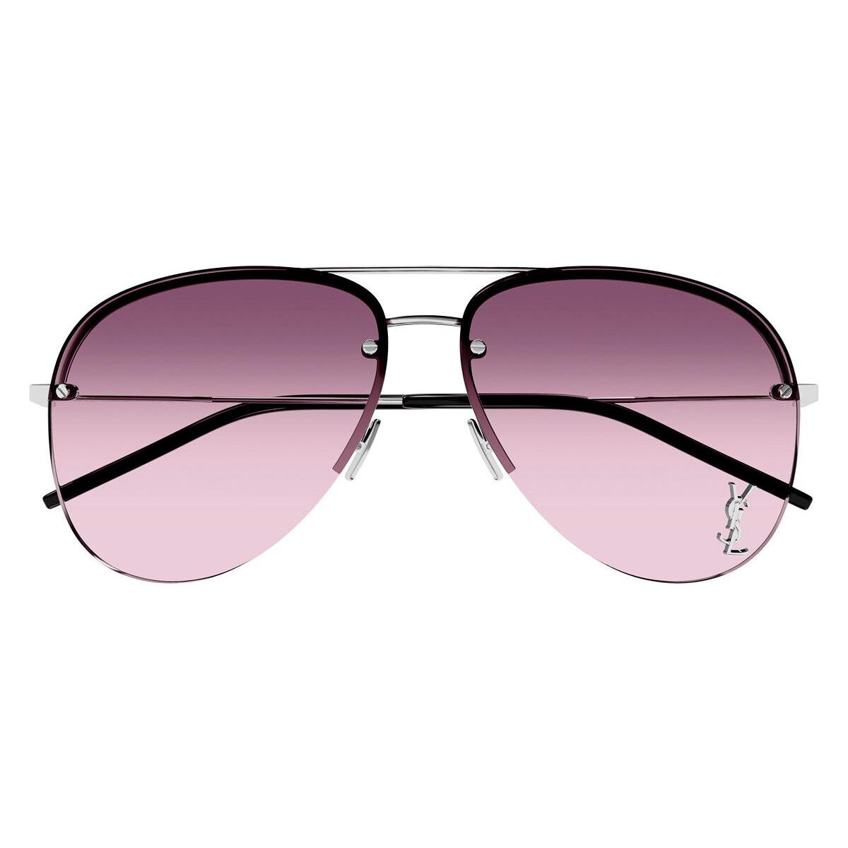 Saint Laurent Classic 11 M Sunglasses Silver Red 59mm