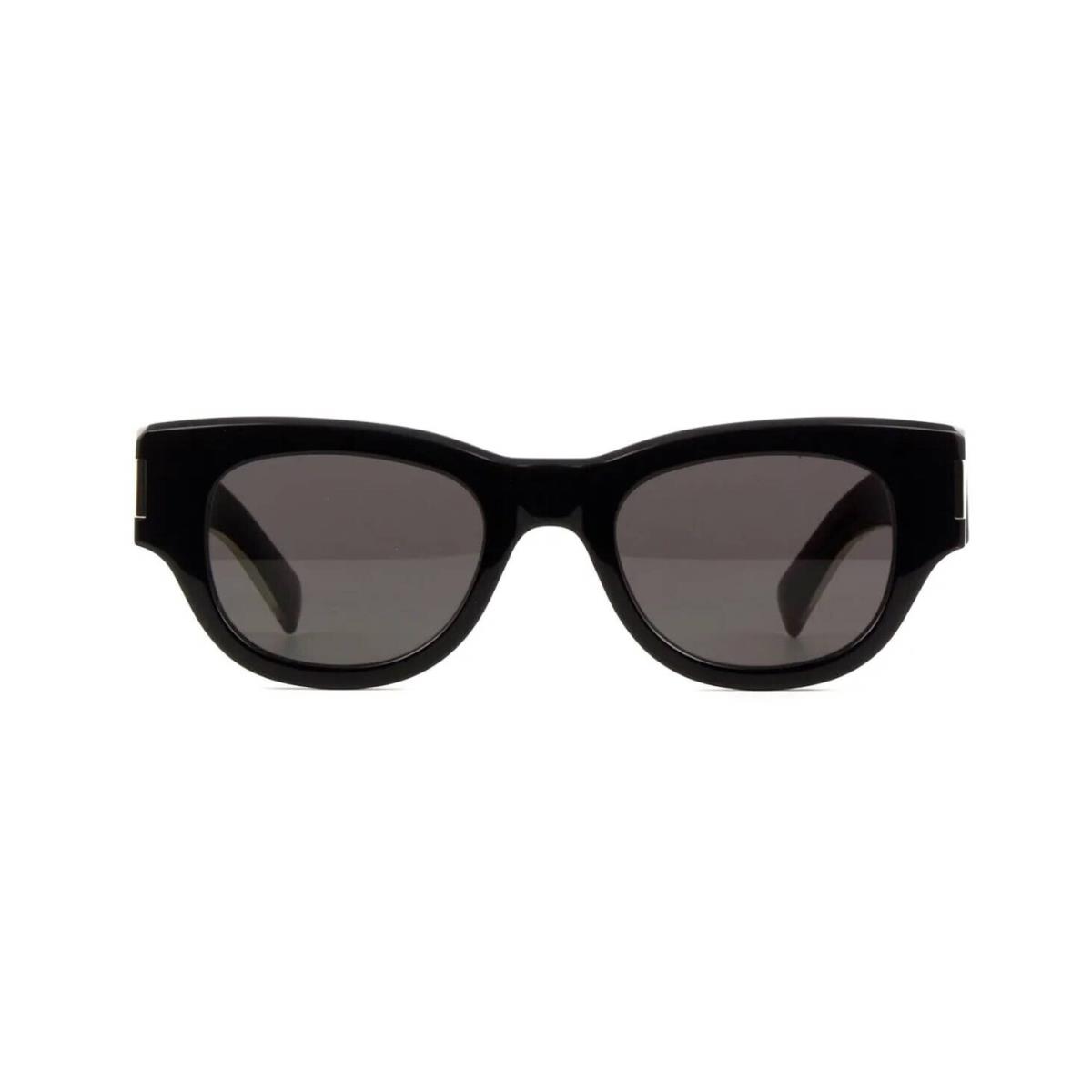 Saint Laurent SL 573 Black and Silver/grey 001 Sunglasses