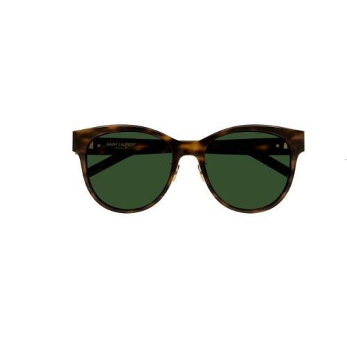 Saint Laurent SL M107/K 003 Havana/green Round Women`s Sunglasses