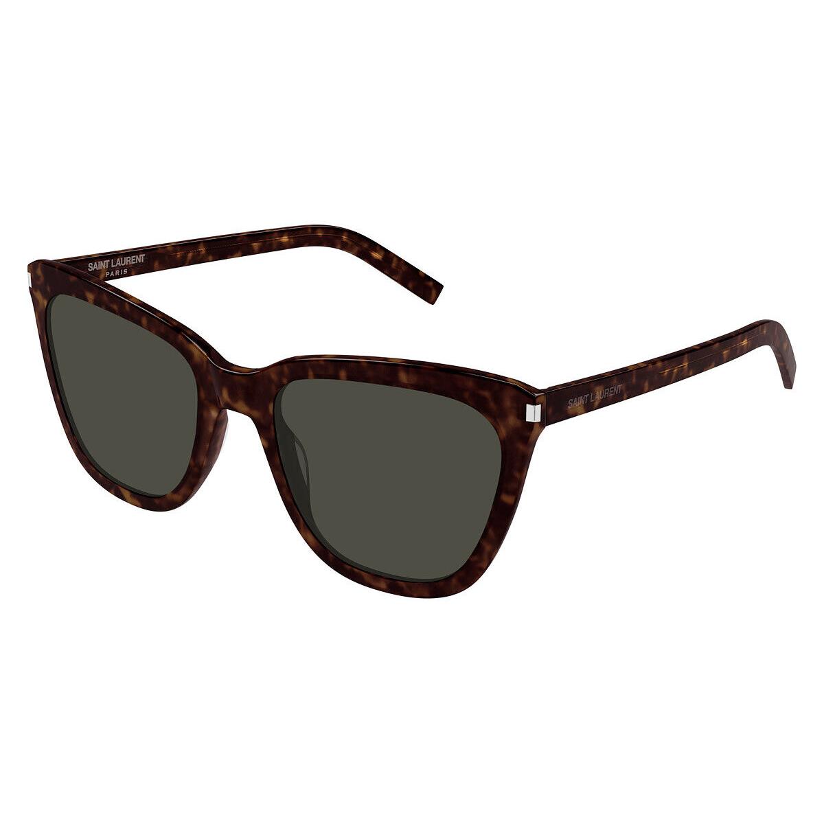 Saint Laurent SL 548 Slim Sunglasses Havana Gray 55mm