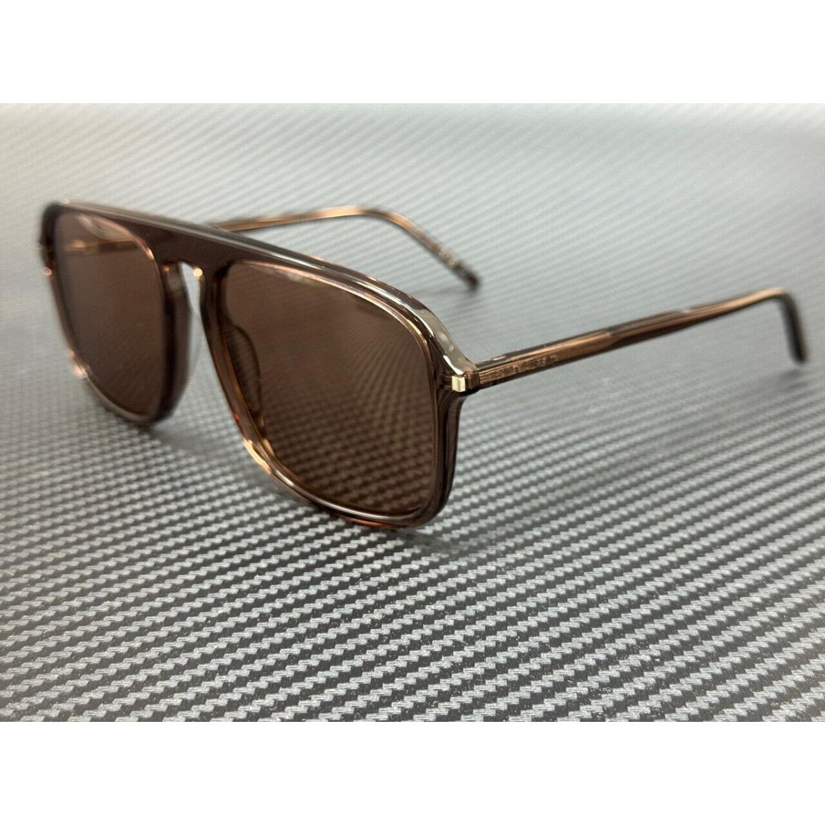 Saint Laurent SL 590 003 Brown Men`s 57 mm Large Sunglasses