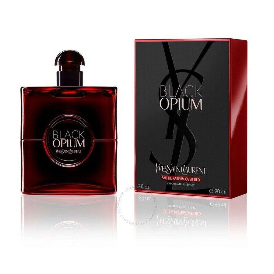 Yves Saint Laurent Black Opium Eau De Parfum Over Red by Ysl Spray For Women 3.0oz Box