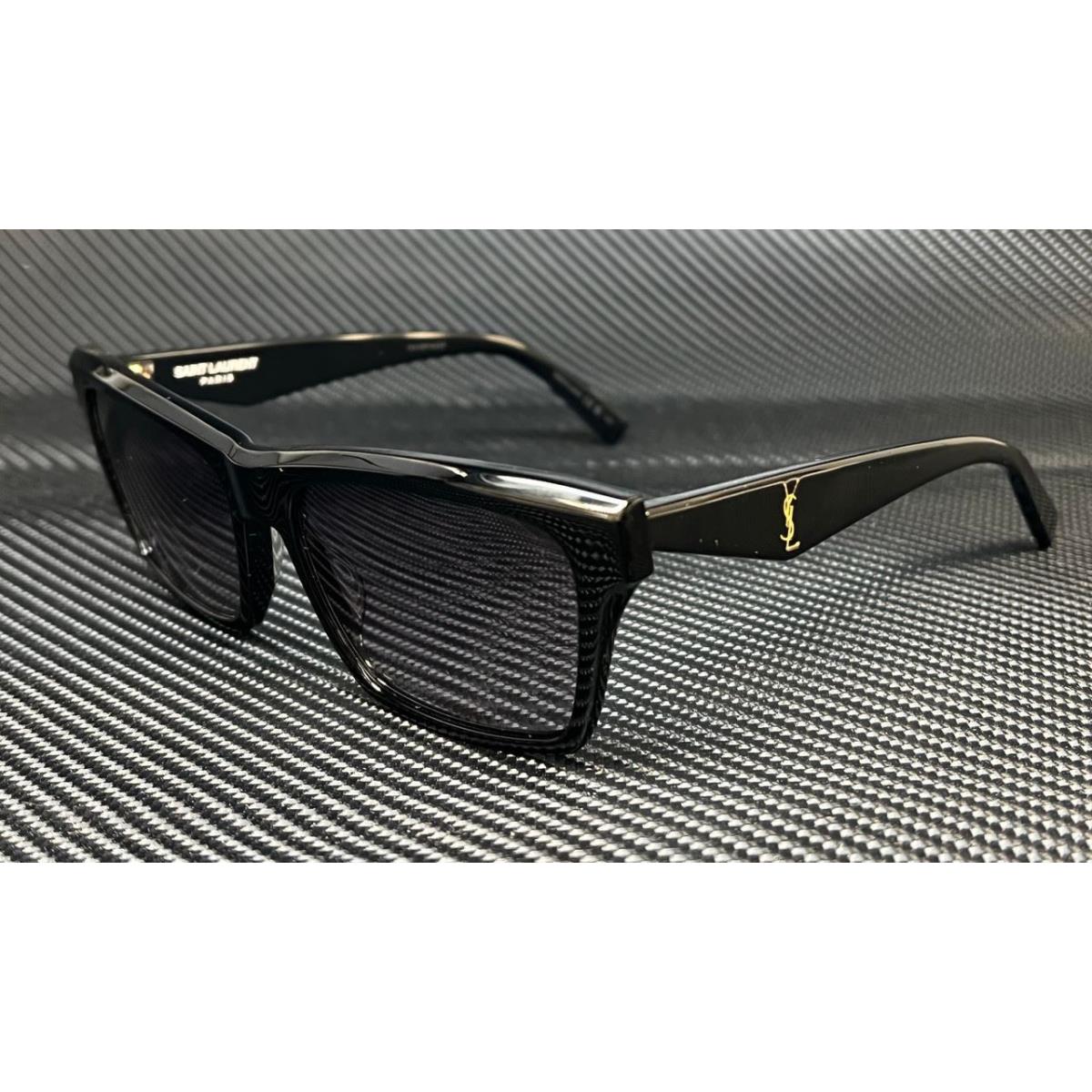 Saint Laurent SL M104 001 Black Grey M Size Unisex Sunglasses