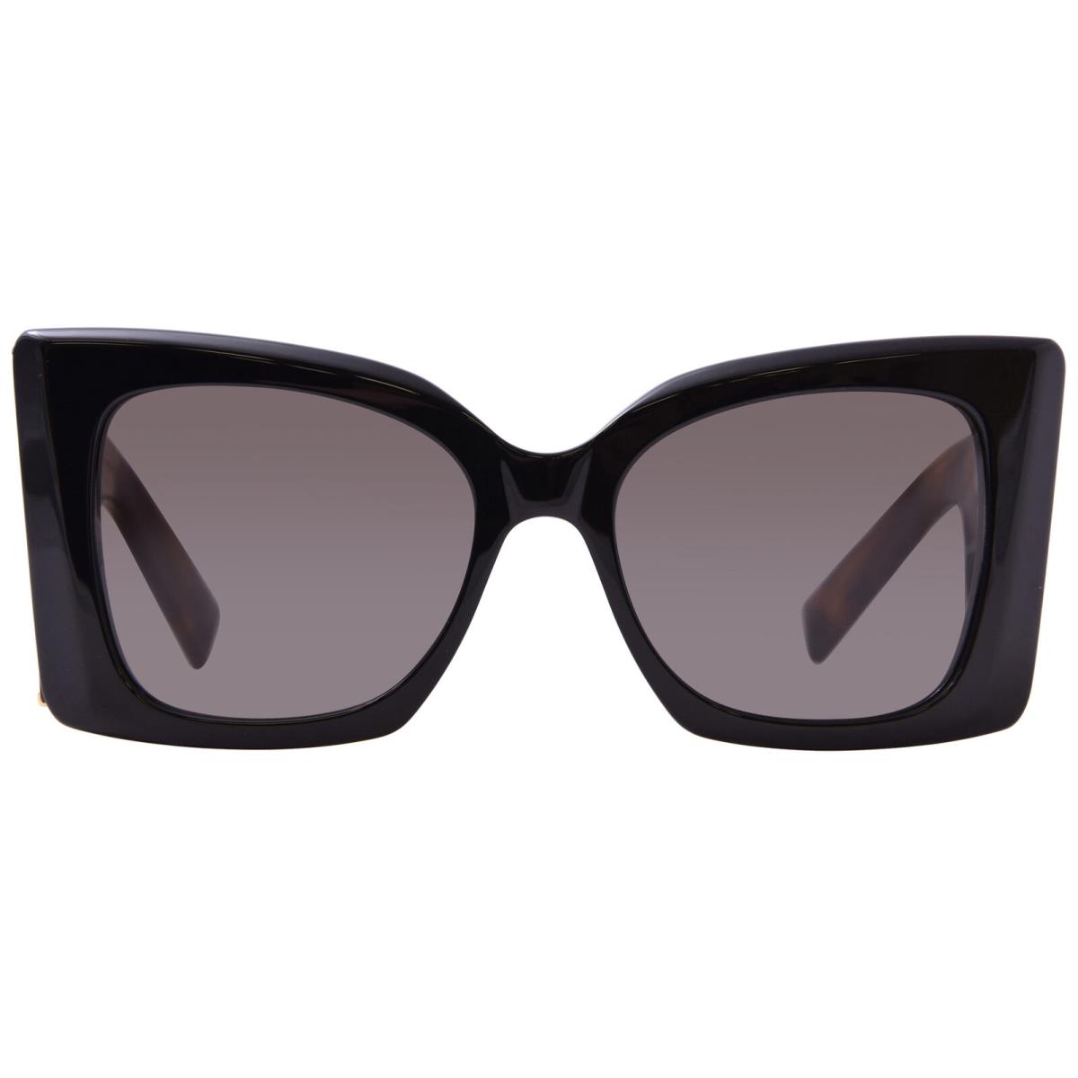 Saint Laurent Blaze SL M119 003 Sunglasses Women`s Black/havana/dark Grey 54mm