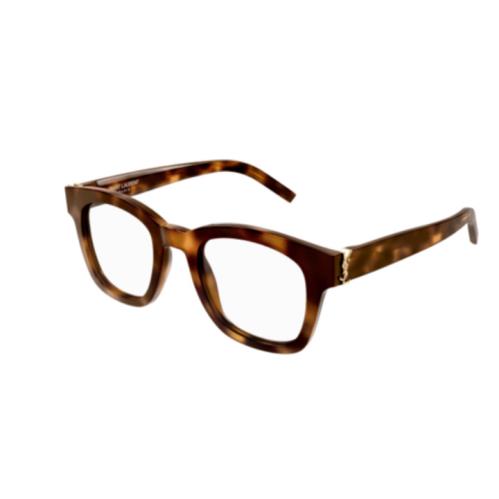 Saint Laurent SL M124 Opt 002 Havana Square Men`s Eyeglasses