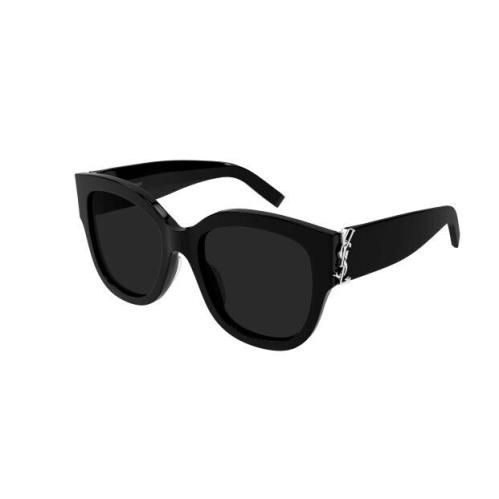 Saint Laurent SL M95/F 005 Black/grey Polarized Round Women`s Sunglasses