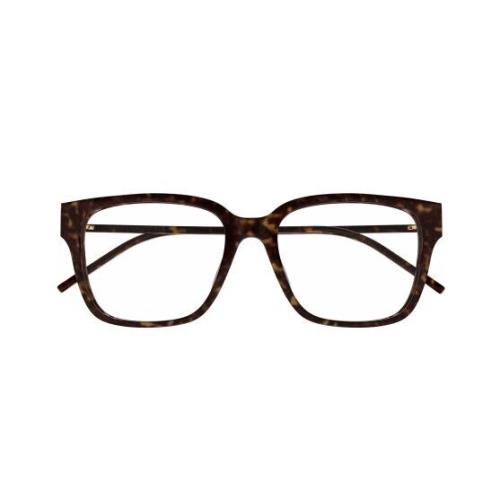 Saint Laurent SL M48O_A/F-003 Havana-gold/transparent Square Women`s Eyeglasses