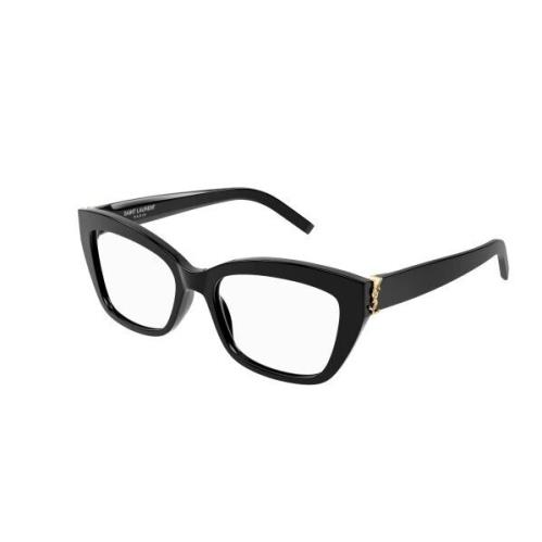 Saint Laurent SL M117 001 Black/transparent Cat-eye Women`s Eyeglasses