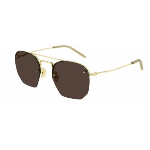 Saint Laurent SL 422 001 Gold/brown Men`s Sunglasses
