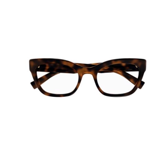 Saint Laurent SL 643 003 Havana Round Women`s Eyeglasses