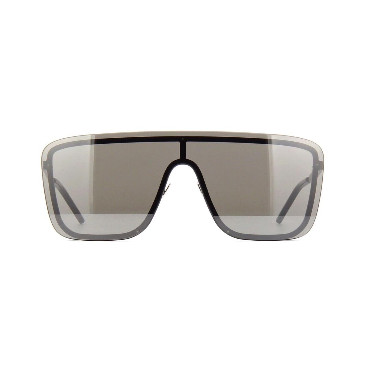 Saint Laurent SL 364 Mask Black/grey Silver Mirrored 003 Sunglasses - Frame: Black, Lens: Grey Silver Mirrored