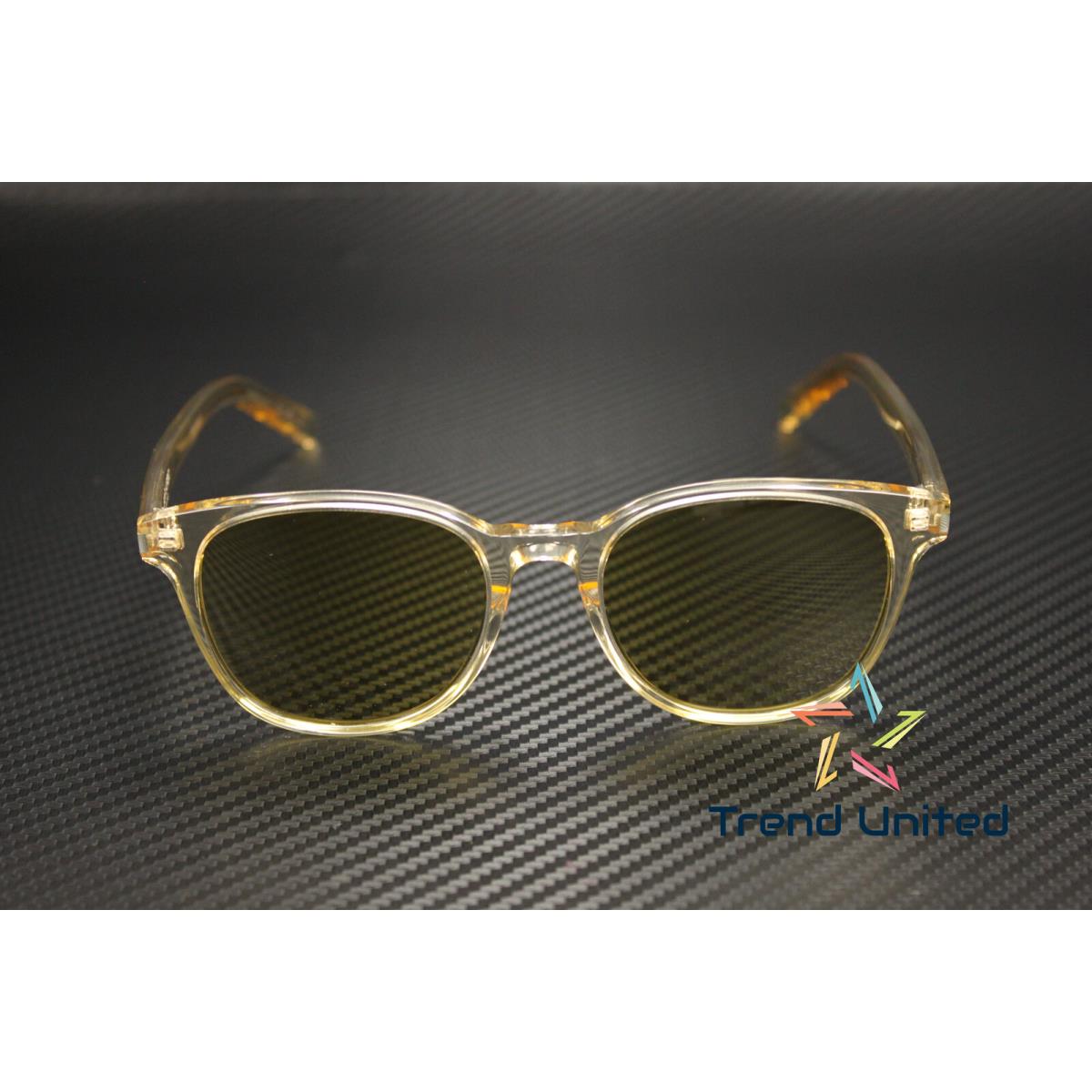 Saint Laurent SL 527 Zoe 002 Oval Panthos Yellow Green 52 mm Unisex Sunglasses