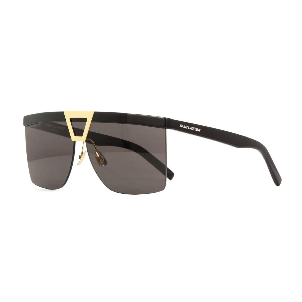 Saint Laurent SL 537 Palace Black and Gold/grey 001 Sunglasses