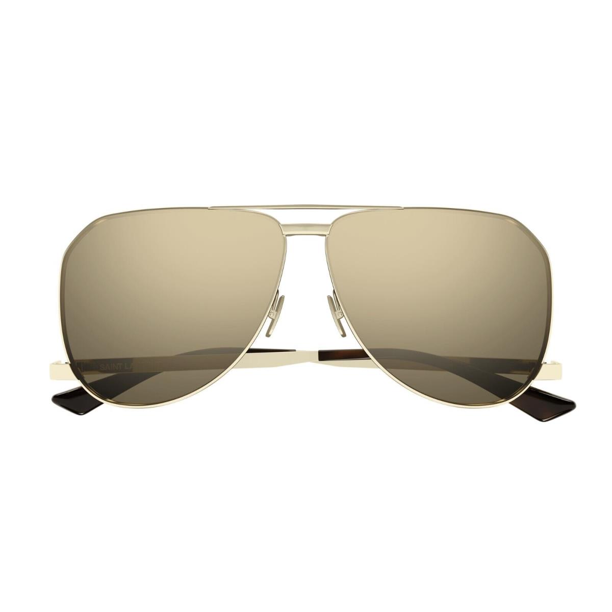 Saint Laurent SL 690 Gold/brown with Light Gold Mirrored 004 Sunglasses