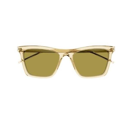 Saint Laurent SL 511 006 Yellow-gold/green Square Women`s Sunglasses