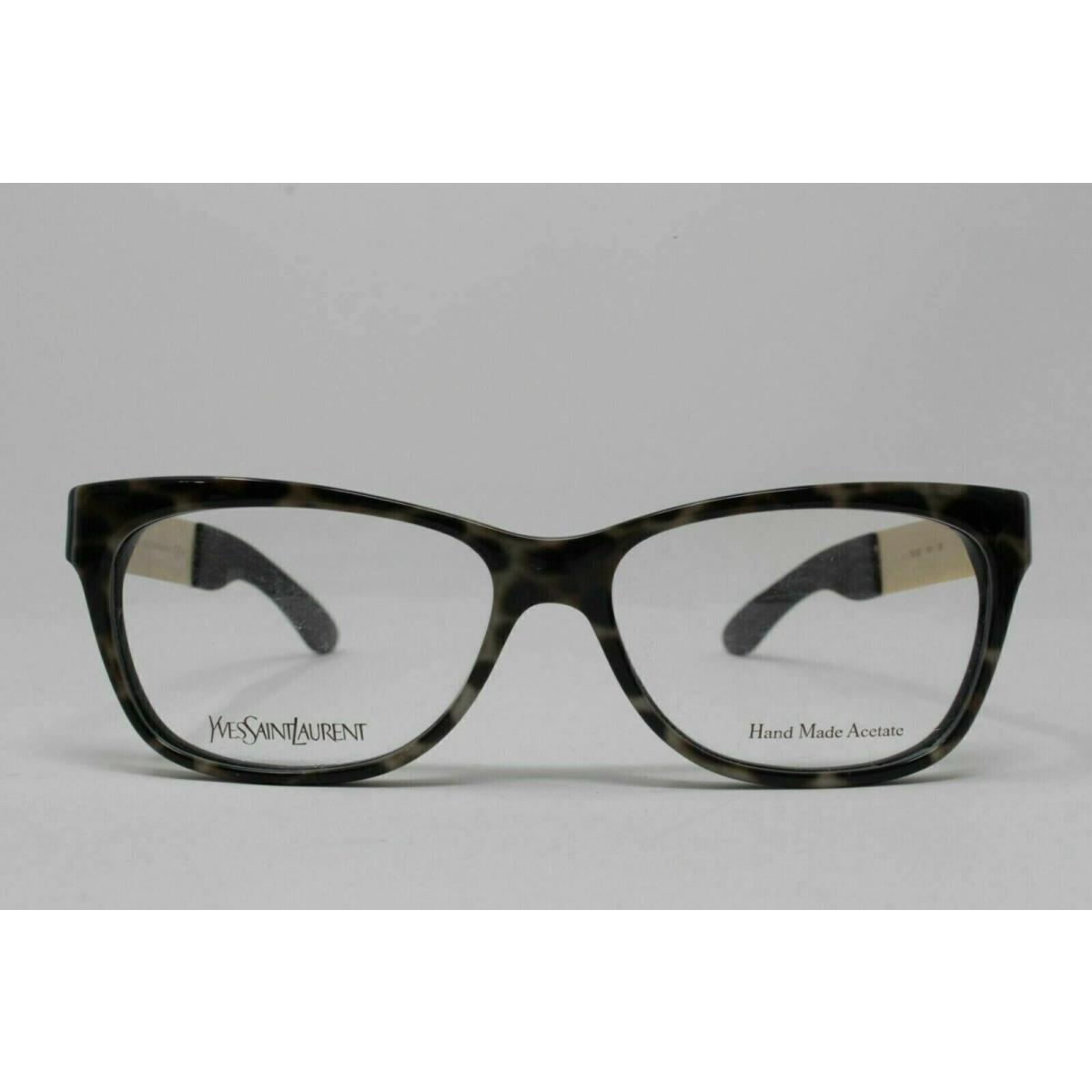 Yves Saint Laurent Ysl 6367 Pkv Black Print Eyeglasses Frame 52-14-135 Italy