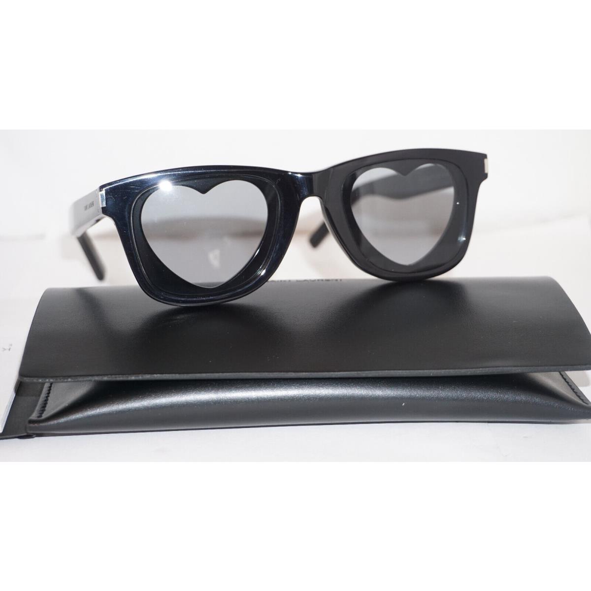 Saint Laurent Sunglasses SL51 Heart/f Black Grey 001 53 22 145