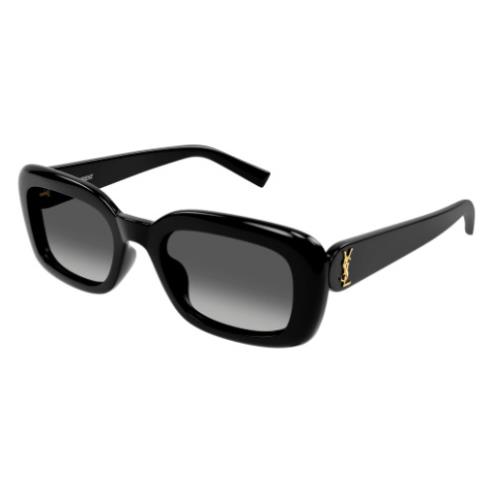 Saint Laurent SL M130/F 002 Black/grey Gradient Oval Women`s Sunglasses