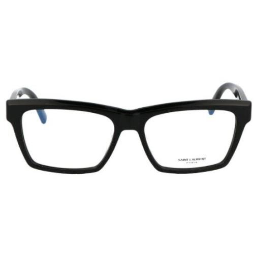 Saint Laurent SLM104 Opt 001 Black-black Rectangle Women`s Eyeglasses - Frame: Black, Lens: Clear