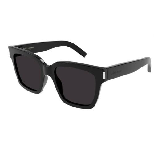 Saint Laurent SL507 001 Black/grey Rectangular Unisex Sunglasses