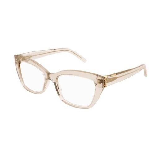 Saint Laurent SL M117 004 Nude/transparent Cat-eye Women`s Eyeglasses