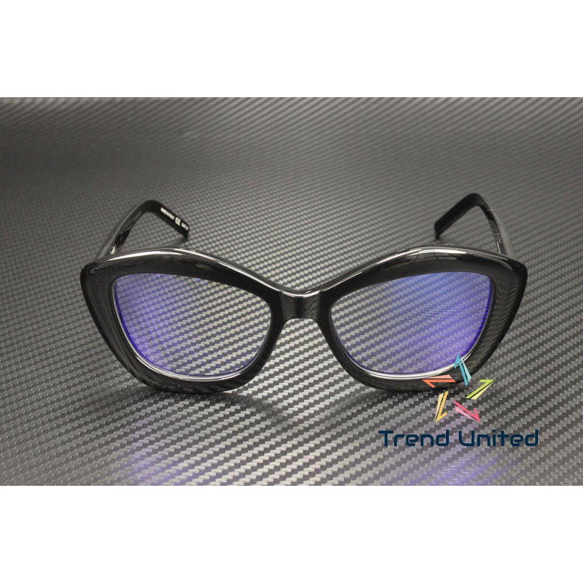 Saint Laurent SL 68 006 Cat Eye Acetate Black Grey 54 mm Women`s Sunglasses