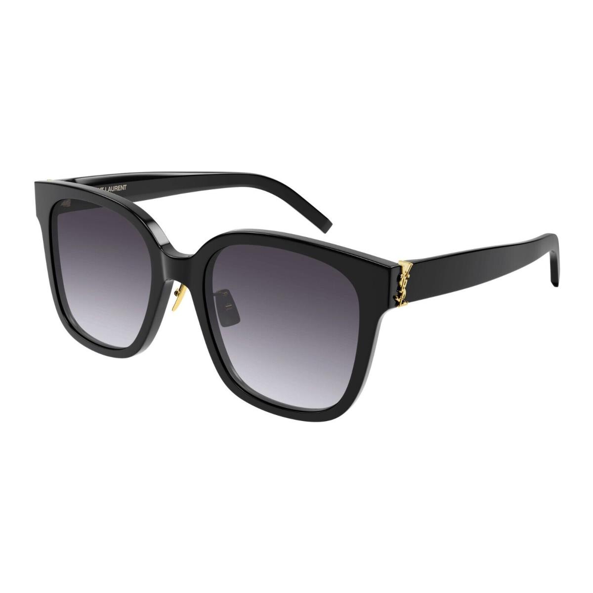 Saint Laurent SL M105/F Black Gold/grey Shaded 002 Sunglasses