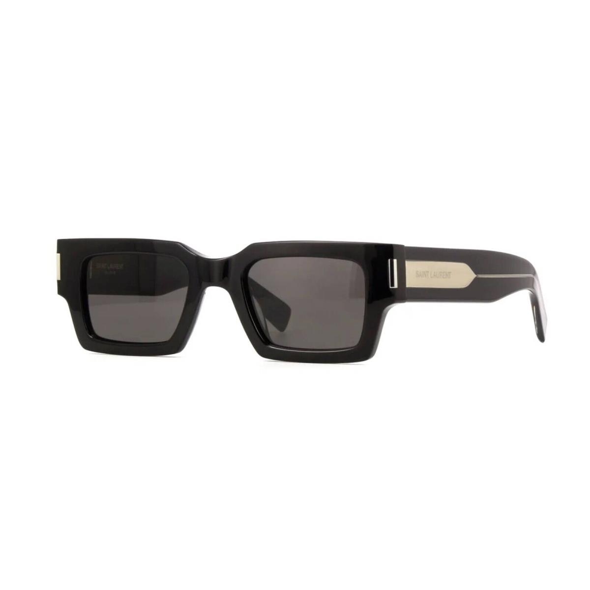 Saint Laurent SL 572 Shiny Black with Silver/grey 001 Sunglasses