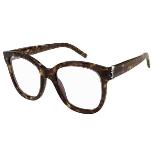 Saint Laurent SL M97-004 Havana Oversized Square Women Eyeglasses