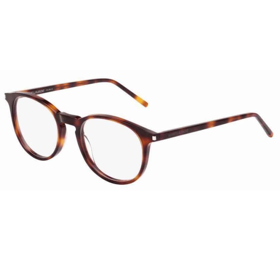 Saint Laurent SL 106 002 Havana Round Unisex Eyeglasses